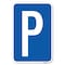 Signmission P Symbol Parking Sign Heavy-Gauge Aluminum Sign, 12" x 18", A-1218-23513 A-1218-23513 - alternate 1